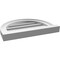 Ekena Millwork Round Top Surface Mount PVC Gable Vent: Functional, w/ 2"W x 2"P Brickmould Sill Frame, 18"W x 14"H GVPRT18X1403SF - alternate 5